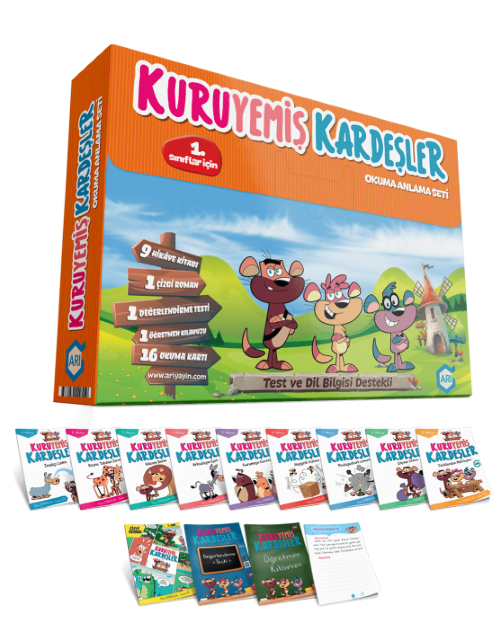 1. Sınıf Kuruyemiş Kardeşler ile Okuma Anlama Seti