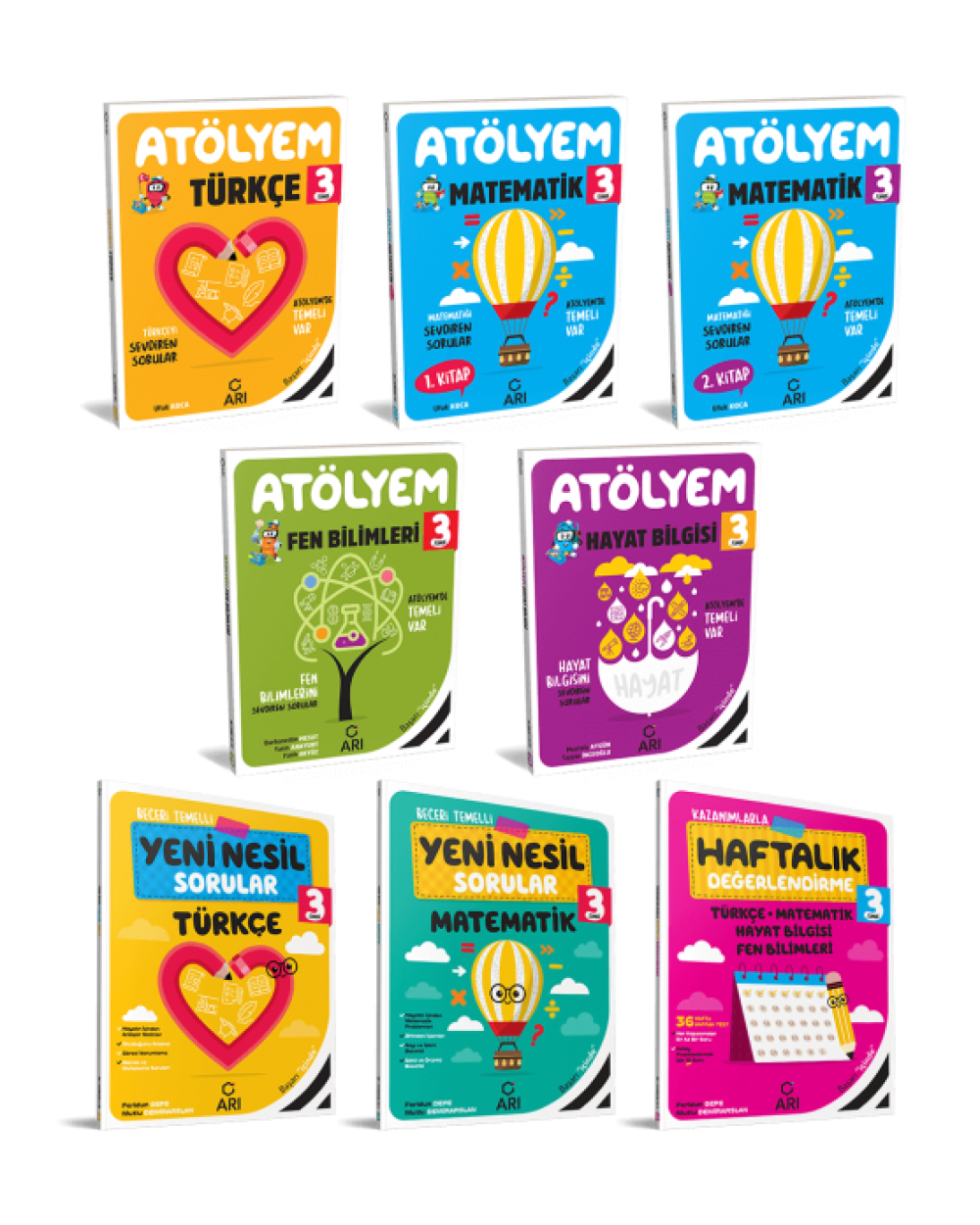 3. Sınıf Atölyem Set (8 Kitap)