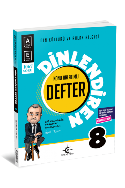 8. Sınıf Eker Test Dinlendiren Defter