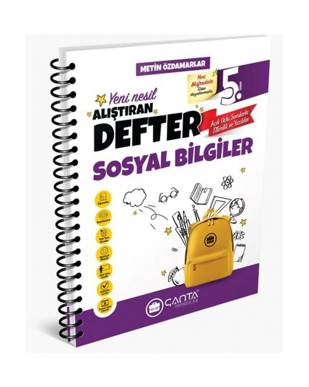 Çanta Yayınları Çanta Yayıncılık 5 Sınıf Sosyal Bilgiler Okula Yardımcı Alıştıran Defter 2024 2025