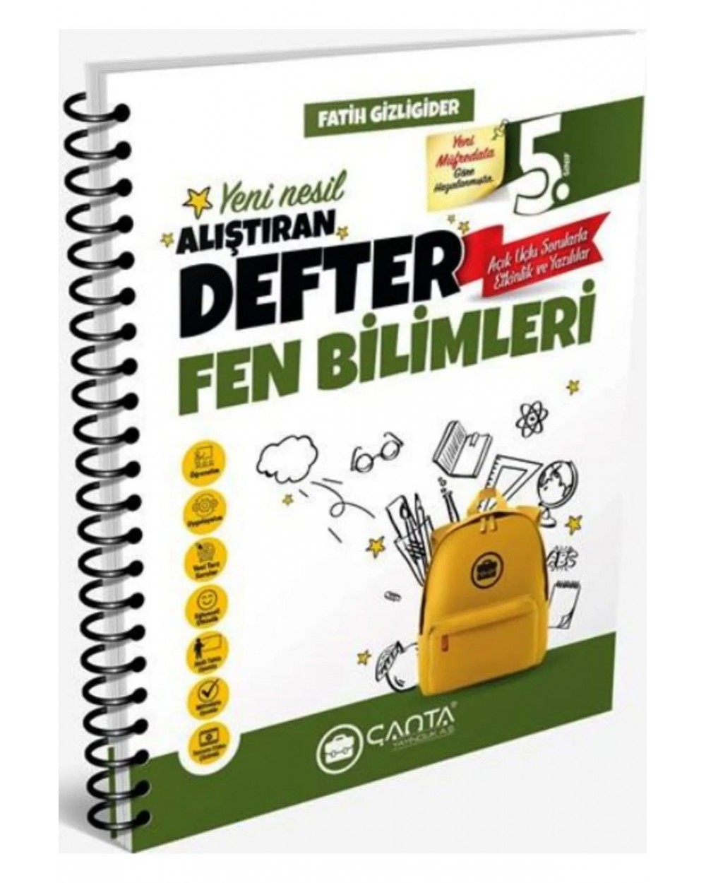 Çanta Yayınları 5. Sınıf Fen Bilimleri Okula Yardımcı Alıştıran Defter 2025