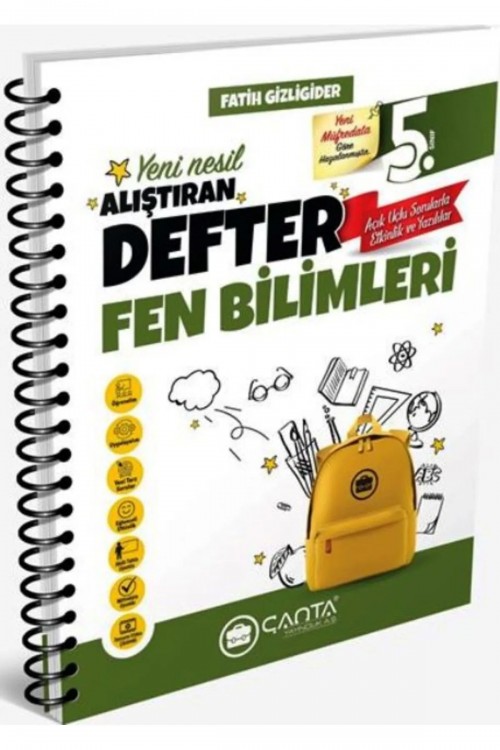 Çanta Yayınları 5. Sınıf Fen Bilimleri Okula Yardımcı Alıştıran Defter 2025