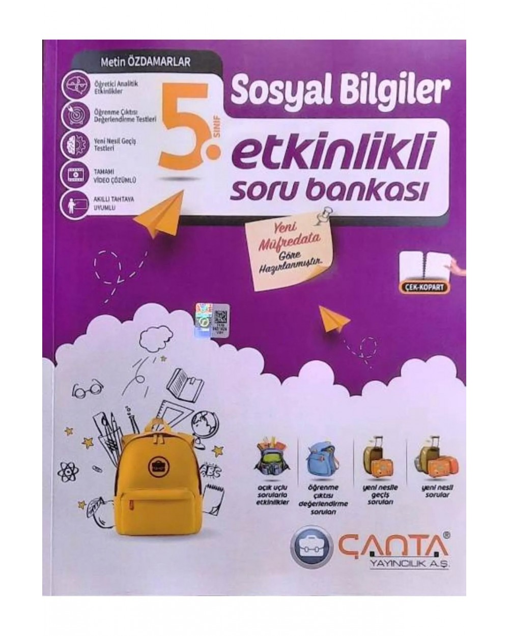 Çanta Yayınları 5. Sınıf Sosyal Bilgiler Etkinlikli Kazanım Soru Bankası