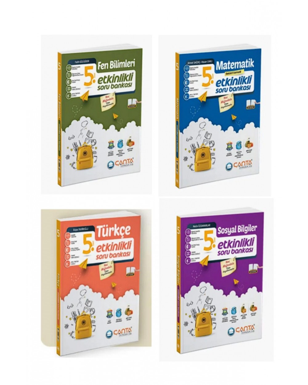 Çanta Yayınları Çanta Yayınları 5. Sınıf Etkinlikli Kazanım Soru Bankası Seti 2024-2025 YENİ MÜFREDAT