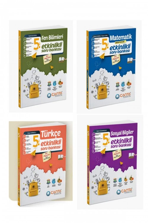 Çanta Yayınları Çanta Yayınları 5. Sınıf Etkinlikli Kazanım Soru Bankası Seti 2024-2025 YENİ MÜFREDAT